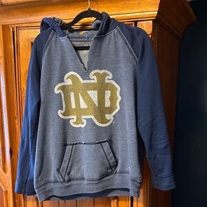 Retro brand University of Notre Dame sweatshirt, size small